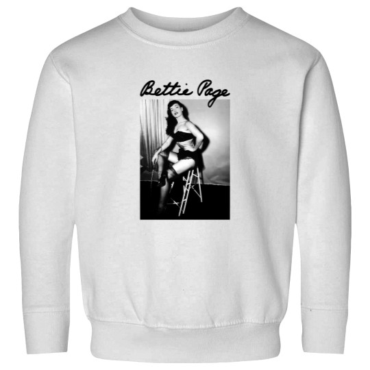 Discover Bettie Page BLACK Sweatshirts short sleeve