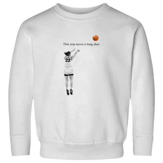 Discover Caitlin Clark This Never A Long Shot Breaking Record White Sweatshirts