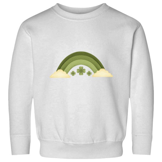 Discover Watercolor Rainbow St Patrick Day Sweatshirts