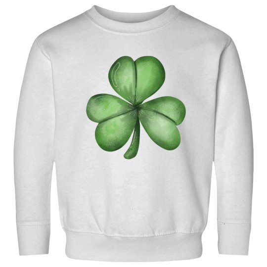 Discover Watercolor Clover Painting Clip Art St Patricks Illustration Sweatshirts