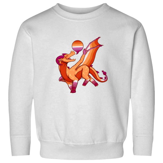 Discover Lesbian Pride Flag Dragon red Sweatshirts
