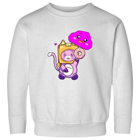 Discover Happy Rocky plushie lankybox Sweatshirts