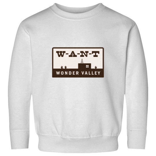 Discover WANT Want Wonder Valley Radio Station Logo Sweatshirts
