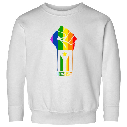 Discover LGBT Resist Fist Sweatshirts