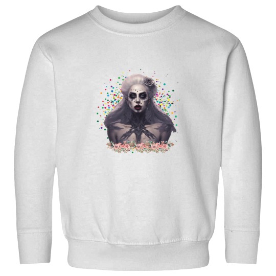 Discover Zombie Ld ga Flower Scene  Where Horror and Art Collide Sweatshirts