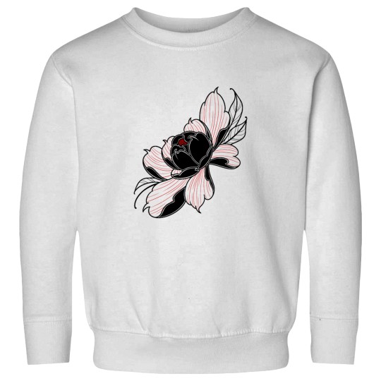 Discover peony Flower Red and Blacks Sweatshirts