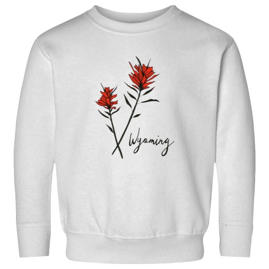 Discover Wyoming Indian Paintbrush Sweatshirts