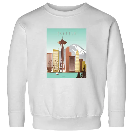 Discover Seattle Skyline Sweatshirts