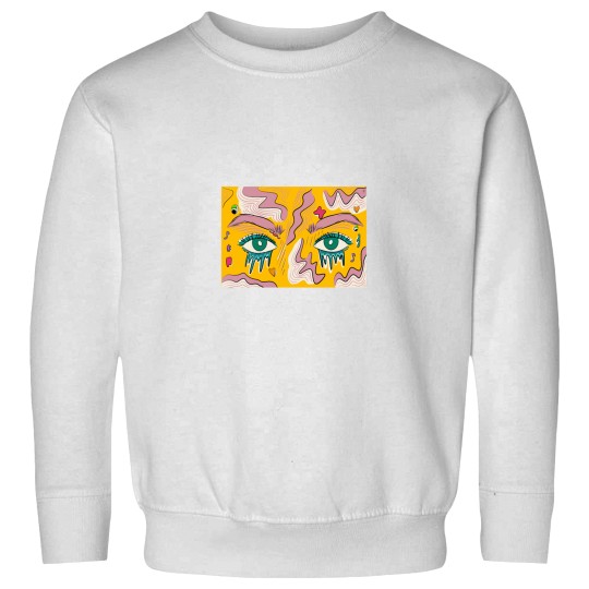 Discover Pop art eyes Long Sweatshirts