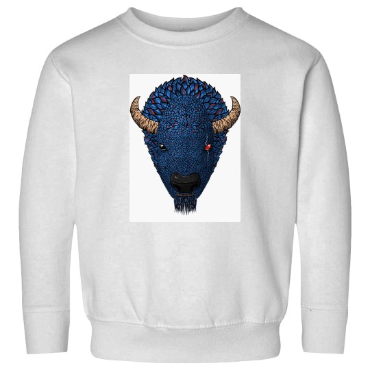 Discover Blue Buffaloss Head Sweatshirts