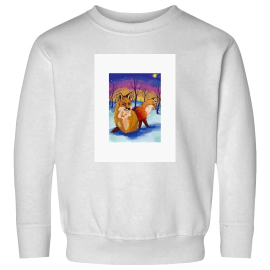 Discover Snowy Foxes Sweatshirts