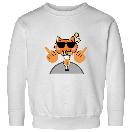 Discover Cool Cat Fk You Sweatshirts