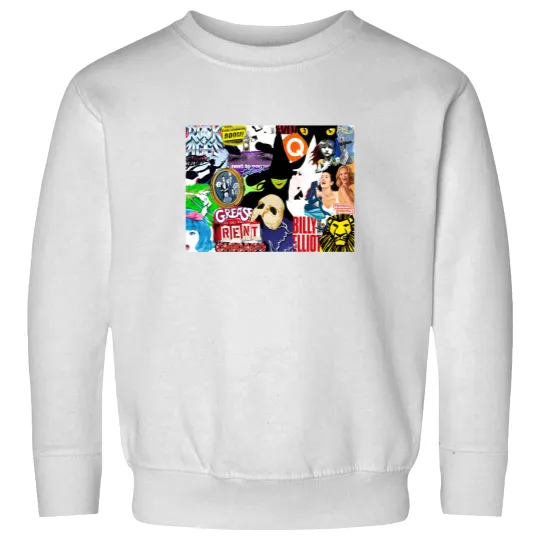 Discover Broadway Musicals Collage Sweatshirts