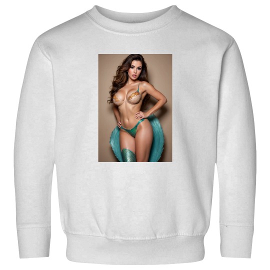 Discover brunettes Mermaid Pin Up Sweatshirts