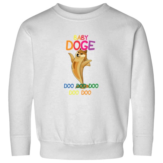 Discover Dogecoin-Baby-Doge-Doo-Doo-Funny-Cryptocurrency-M Sweatshirts