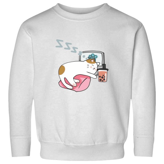 Discover Cat Boba Tea 3 Sweatshirts