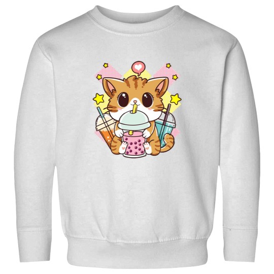 Discover Kawaii-Neko-Anime-Cute-Cat-Boba-Tea-Bubble-Tea-2 Sweatshirts