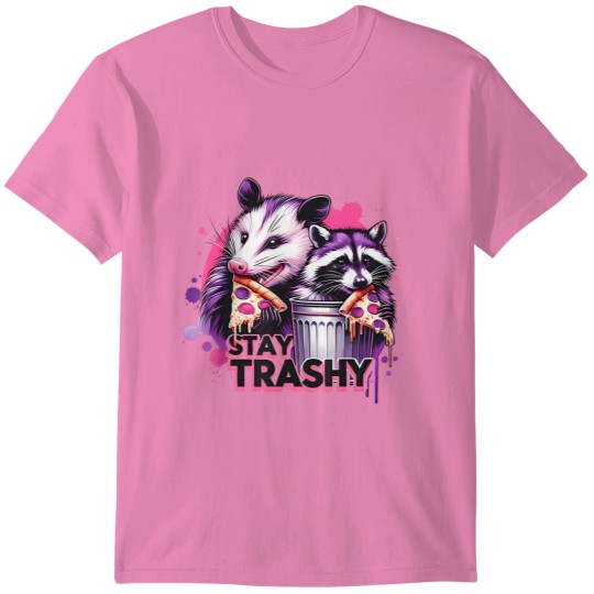 Discover Stay Trashy Raccoon Animal For Women T-Shirt T-Shirts