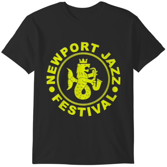 Discover Newport Jazz Festival Yellow T-Shirts