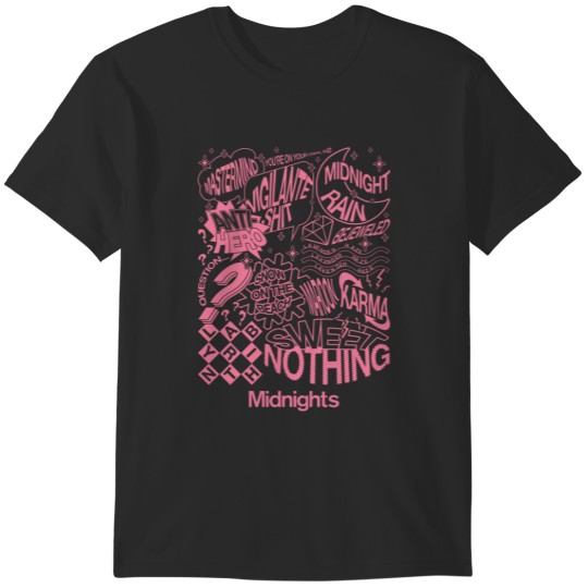 Discover Swift Era Midnights Album T-Shirts