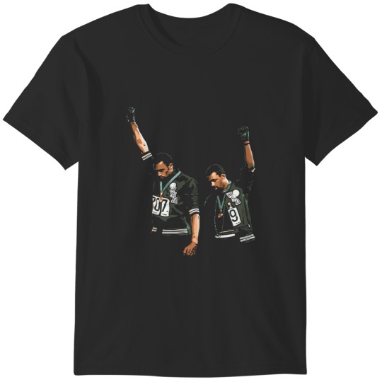 Discover 1968 Olympics Black Power Salute Illustration T-Shirts