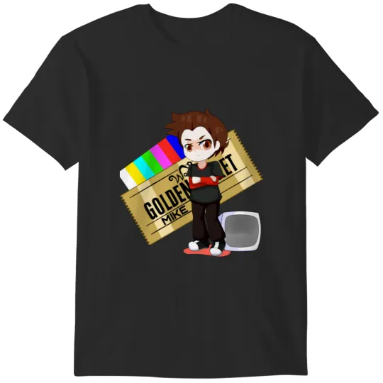 Discover Mike (Charlie and the Chocolate Factory) Sticker T-Shirts