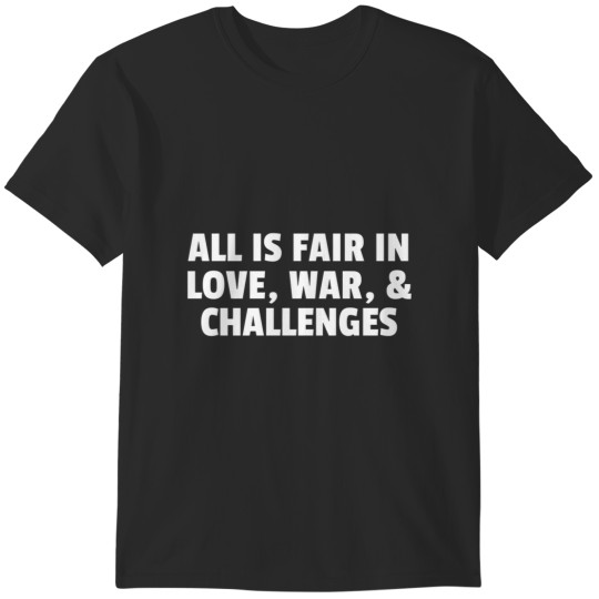 Discover All Is Fair In Love Challenges Baseball ¾ Sleeve T-Shirts