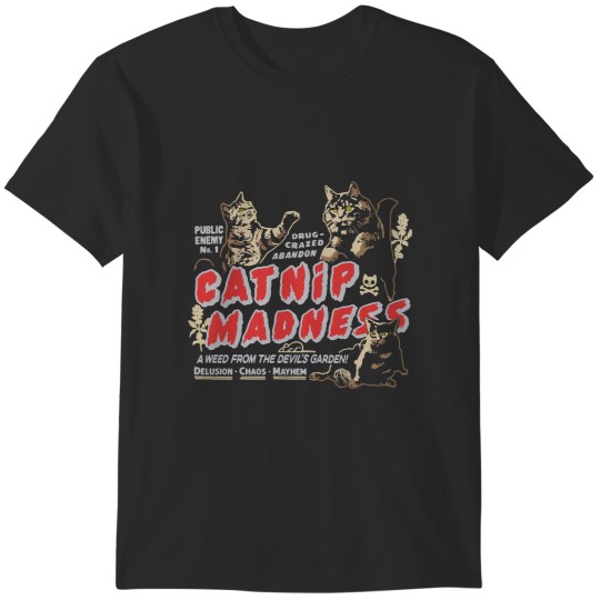 Discover Catnip Madness Vintage Cute Cat Shirt for Cat Lovers