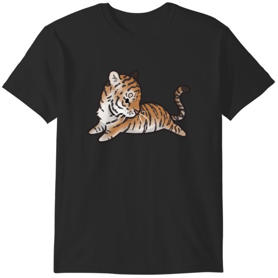 Discover Animal Beans Siberian Tiger T-Shirts