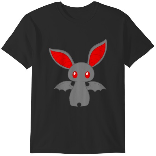 Discover Adorable Dark Grey And Red Bat T-Shirts