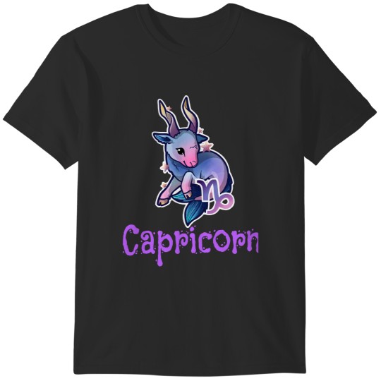Discover Capricorn Zodiac Sign Kawaii Goat T-Shirts