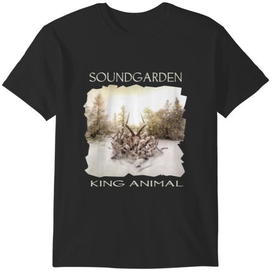 Discover Get Now JohnHA Men_s Soundgarden King Animal Classic Tees Black T-Shirts