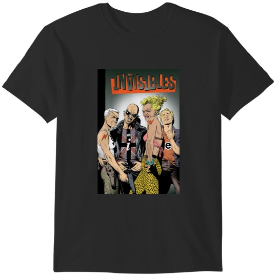 Discover the invisibles,invisibles,grant morrison,comic,vertigo,anarchy,jack frost,lord fanny,boy,king mob,ra T-Shirts