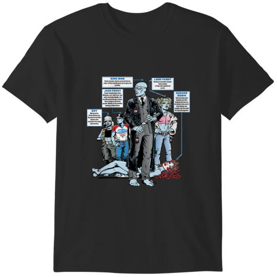 Discover the invisibles,invisibles,grant morrison,comic,character summary, vertigo,anarchy,jack frost,lord fa T-Shirts