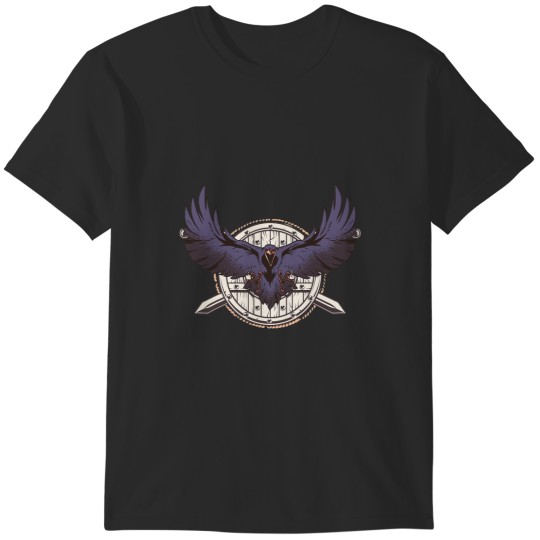 Discover Odins Raven Hugin Munin Viking Valhalla T-Shirts