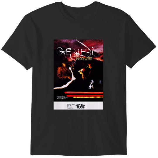 Discover Genesis And Then There Were Three Concert Poster T-Shirts