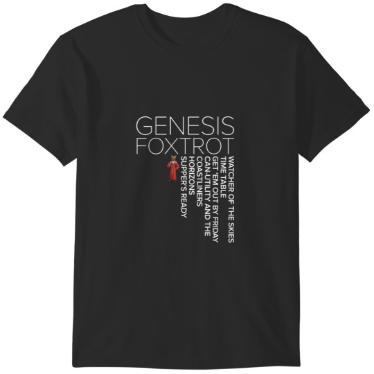 Discover Genesis – Foxtrot track listing T-Shirts