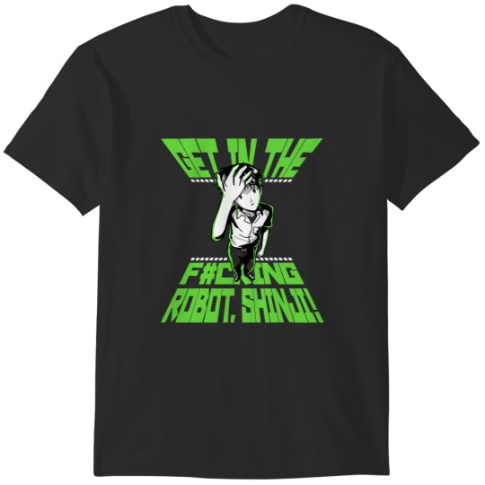 Discover Get in The Robot Shinji T-Shirts