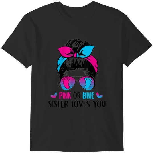 Discover Funny  gender Funny gender reveal decorations Gift pink or blue gigi loves you baby shower f Style T-Shirts