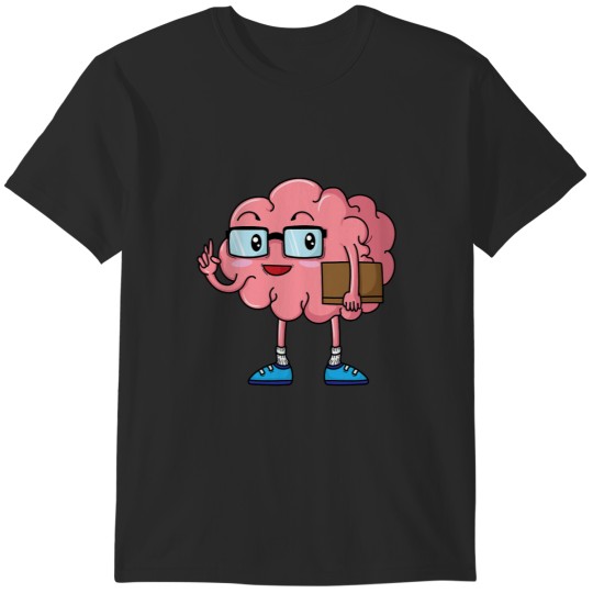 Discover Nerd Brain with Book and Glasses T-Shirts