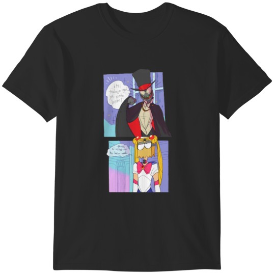 Discover Sailor Flug and Tuxedo Black Hat - Sailor Moon paperhat T-Shirts