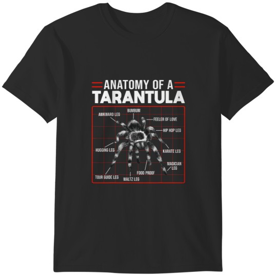Discover Tarantula Spider Atonomy Of A Tarantula T-Shirts