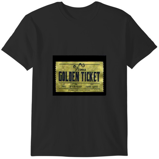 Discover willy wonka golden ticket T-Shirts