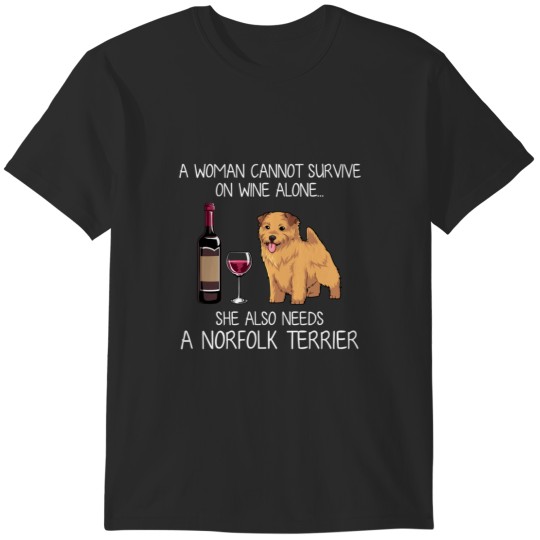 Discover Norfolk Terrier and  Funny dog Fitted V-Neck T-Shirts
