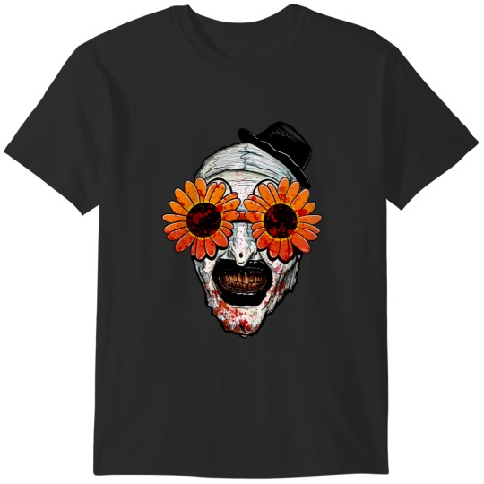 Discover Art The Clown Terrifier 2 Sunflower Sunglasses T-Shirts
