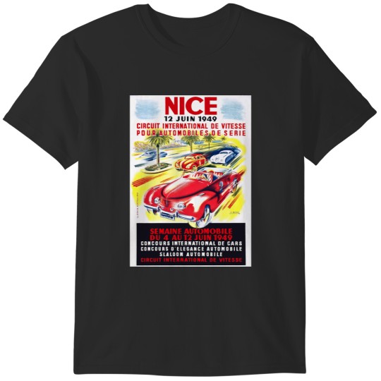 Discover 1949 Nice France Circuit Automobile Race T-Shirts
