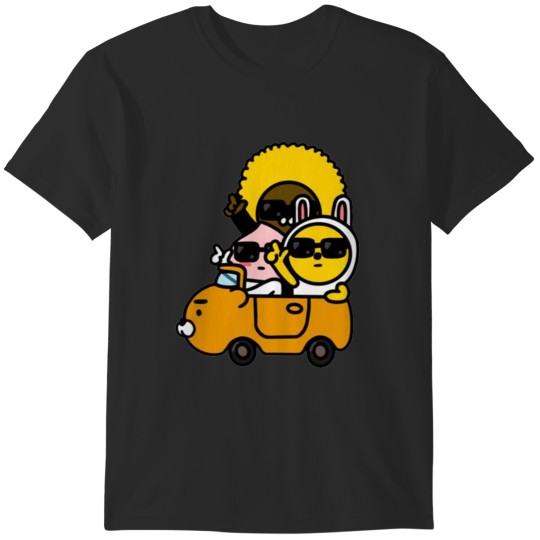 Discover Kakao Friends Crew Style T-Shirts