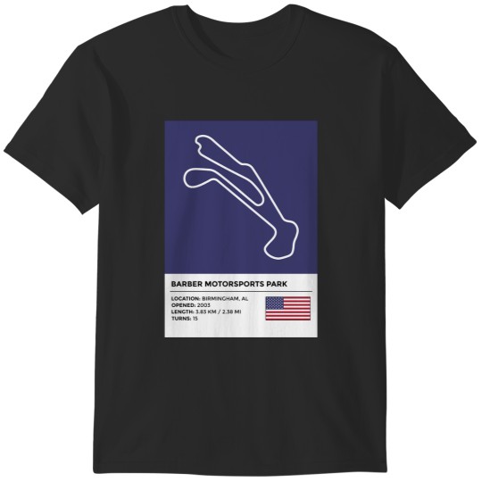 Discover Barber Motorsports Park [info] T-Shirts