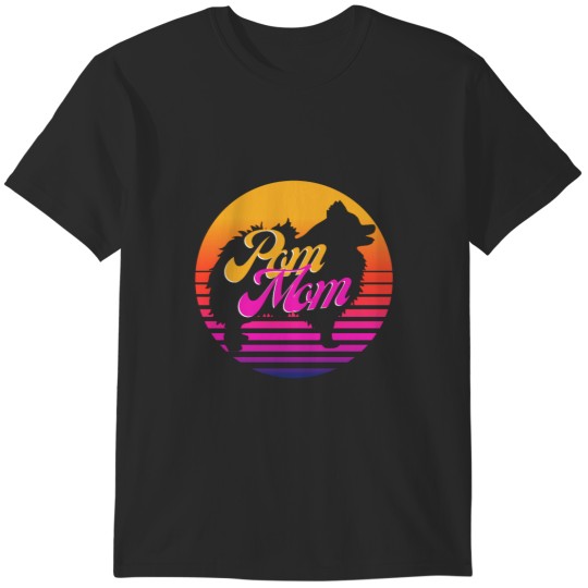 Discover Pom Mom, Pomeranian Dog Lovers Fitted T-Shirts