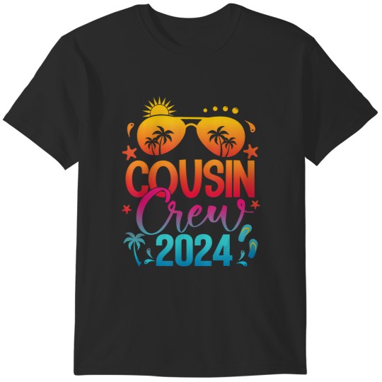 Discover cousin crew 2024 family summer vacation beach sunglasses t T-Shirts